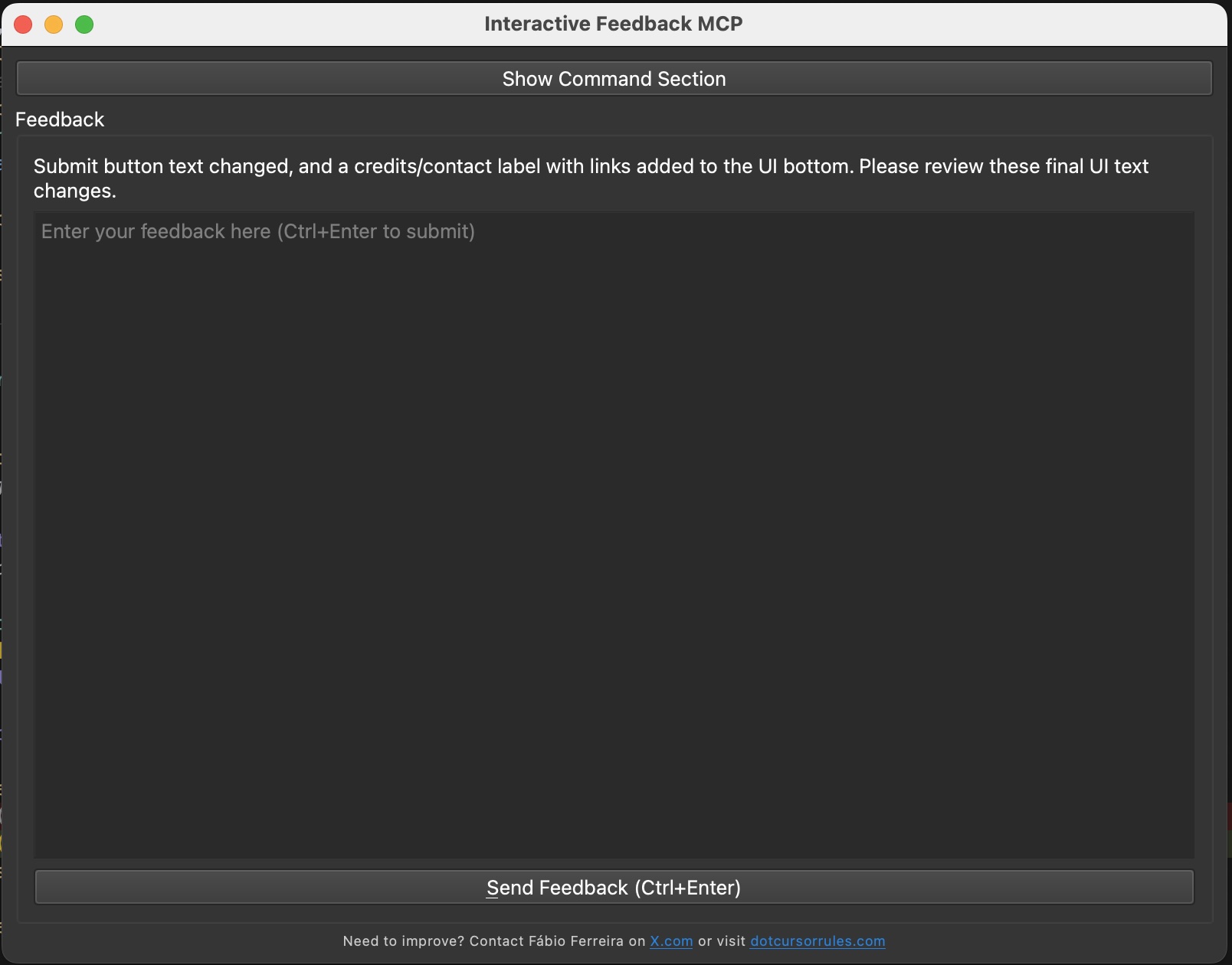 Interactive Feedback